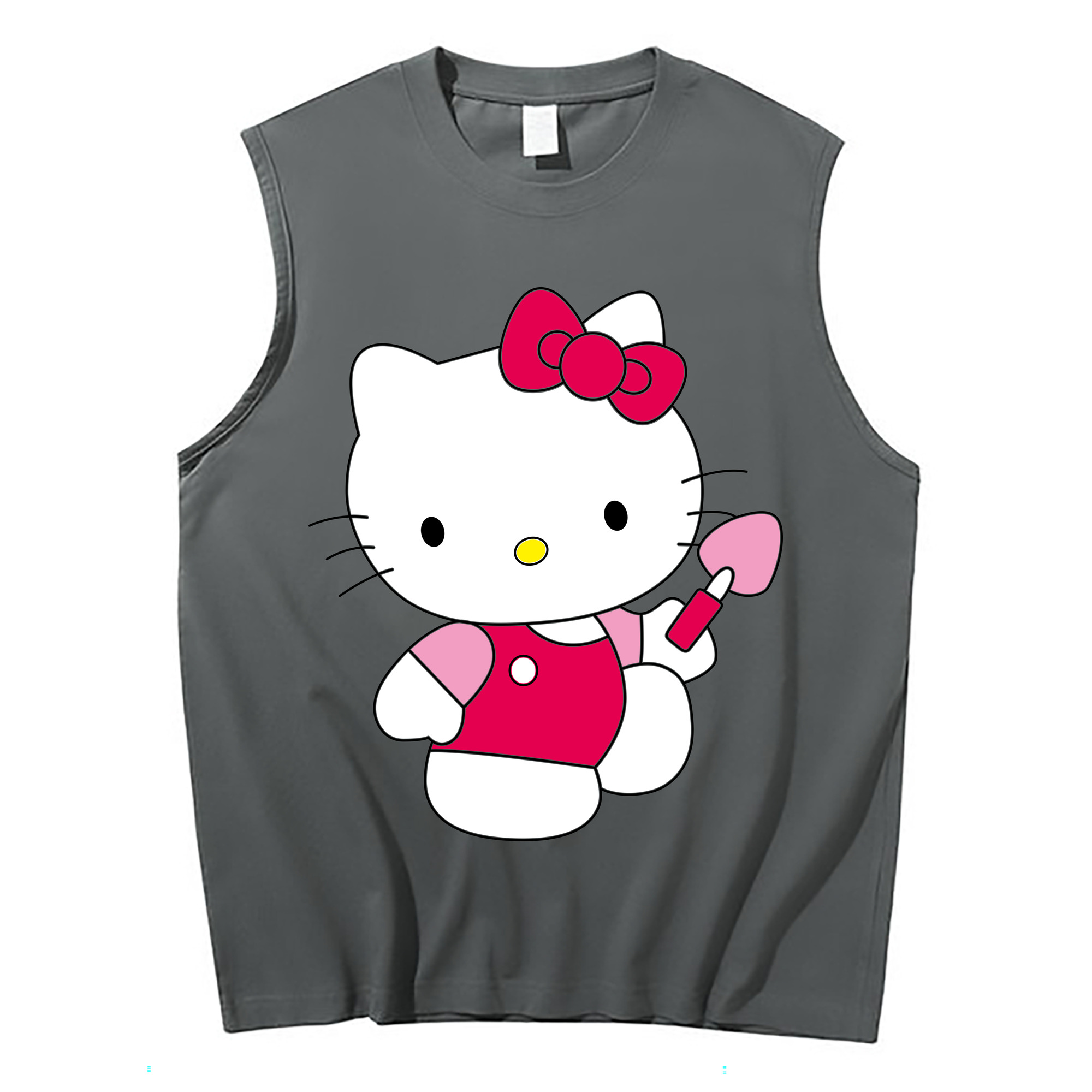 （画像用） Hello Kitty ハローキティ コットン100％タンクトップ（フロントプリント）